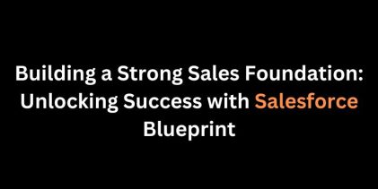 Building a Strong Sales Foundation: Unlocking Success with Salesforce Blueprint